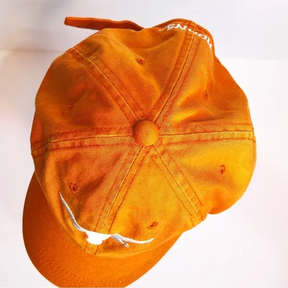 University of Texas Longhorns Orange Relaxed Fit Cotton Mens Baseball Cap - Picture 3 of 8